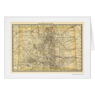 Carte 1879 de chemin de fer du Colorado