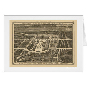 Carte 1883 d'Exposition universelle de Manhattan