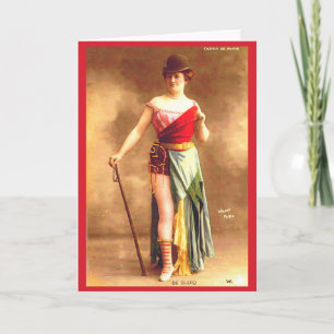 Carte 1890s De Clercq artiste au Casino de Paris