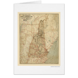 Carte 1894 de chemin de fer du New Hampshire