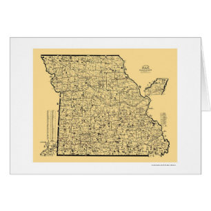 Carte 1897 de chemin de fer du Missouri