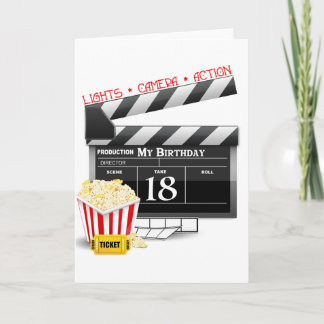 Carte 18e anniversaire de la fête du cinéma