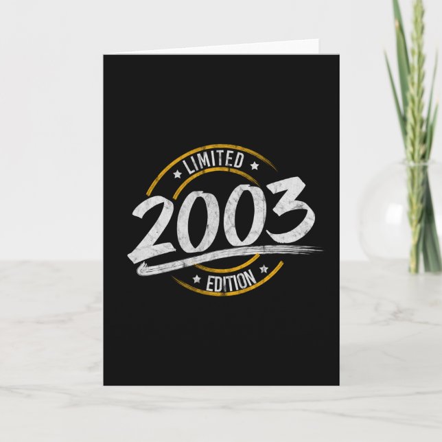 Carte 18e anniversaire Edition limitée 2003 (Devant)