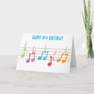 Cadeaux Notes Musique De Joyeux Anniversaire Zazzle Ca