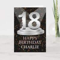 18e anniversaire Points saillants Ajouter une cart