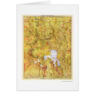 Carte 1903 de Yellowstone de chemin de fer