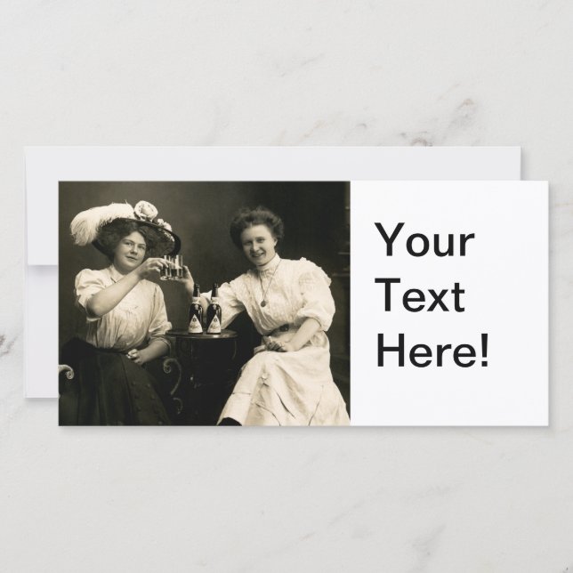 Carte 1905 Beer Drinking Girl Friends (Devant)