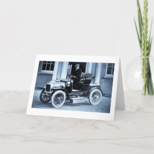 Carte 1907 Automobile Conducteur Automobile Vintage
