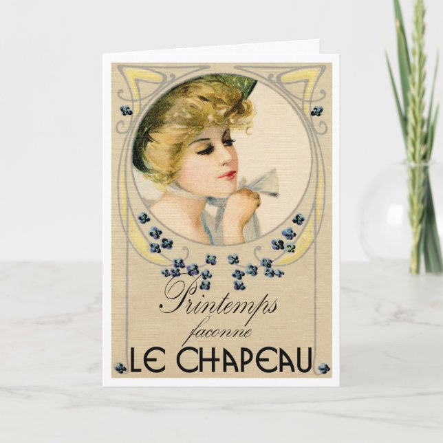 CARTE 1910 MILLINERY "PICTURE POSTCARD" EN FRANÇAIS (Devant)