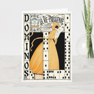 CARTE 1912 ! "DOMINOS~EXPECT LES INATTENDUS "