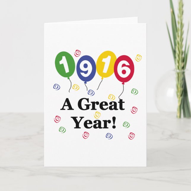 Carte 1916 un anniversaire de grande année (Devant)