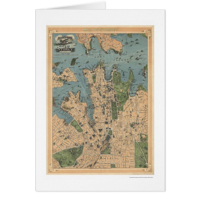 Carte 1922 de Sydney Australie (Devant)