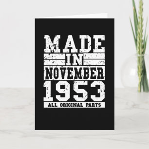 Carte 1953 Anniversaire Novembre Vintage Disant