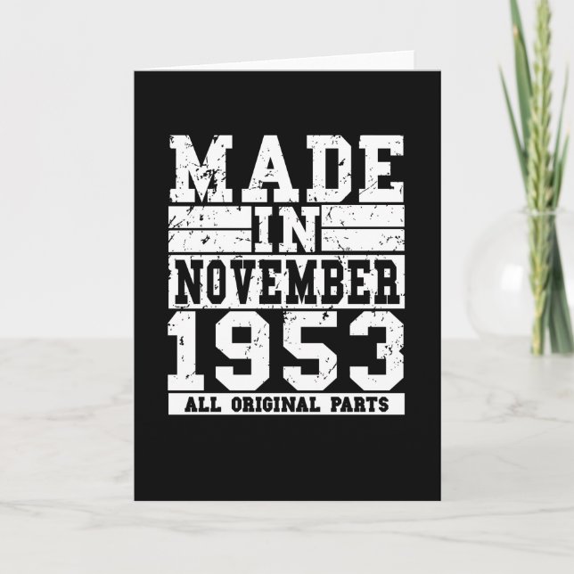 Carte 1953 Birthday Novembre (Devant)