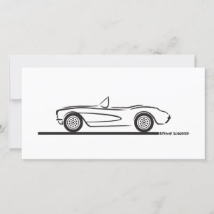 Carte 1956 1957 Chevrolet Corvette