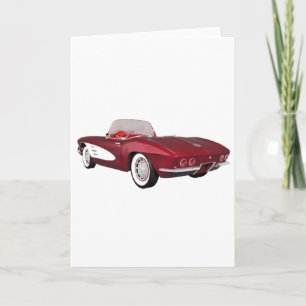 Carte 1961 Corvette C1 Candy Apple Finish :