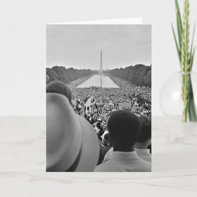 Carte 1963 droits civiques mars sur DC de Washington (Devant)