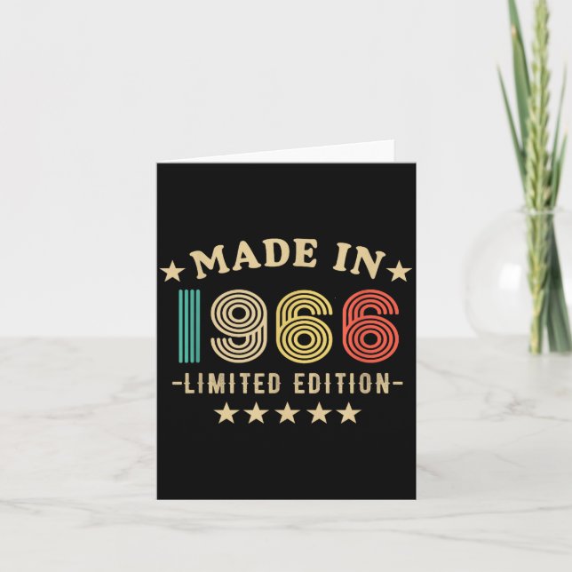 Carte 1966 60th Birthday,funny Retro 2026 Gift Him,dad,f (Devant)