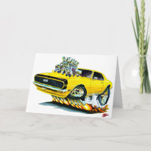 Carte 1968 Camaro Yellow-Black Car