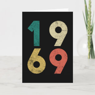 Carte 1969 Vintage Birthday Retro