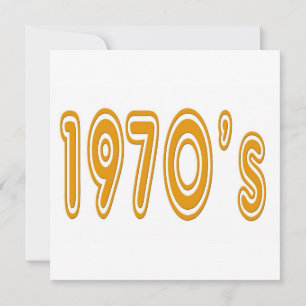 Carte 1970 en police de style années 70