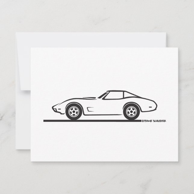 Carte 1974 - 1977 Corvette (Devant)