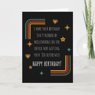Carte 1980's Happy Birthday Retro Funny Best Friend