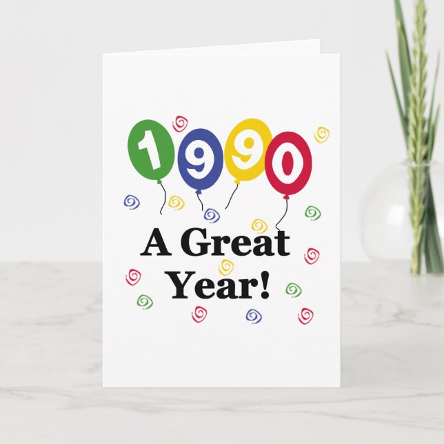 Carte 1990 Un grand anniversaire (Devant)