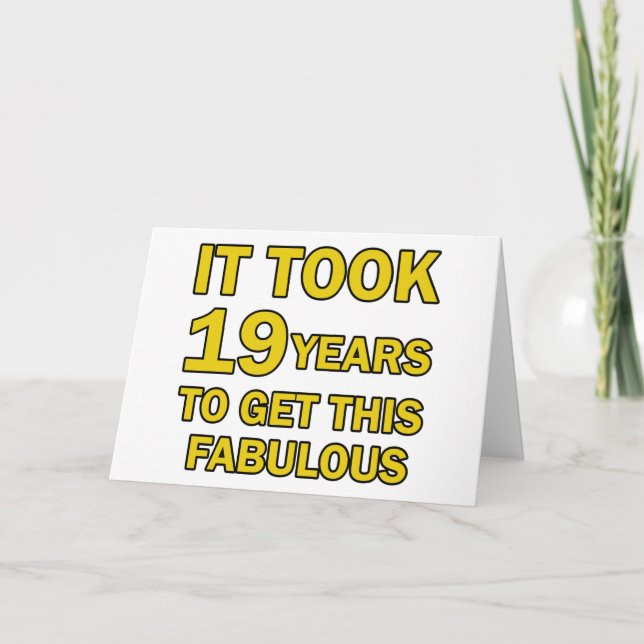 Carte 19 ans (Devant)