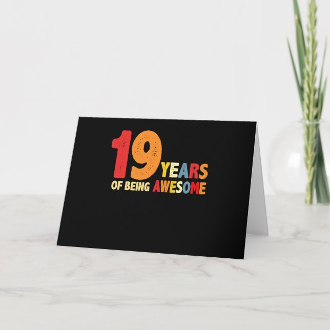 Carte 19 Ans De Cadeaux Géniaux 19 Ans (Devant)