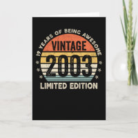 19 Ans d'être Incroyable Vintage 2003
