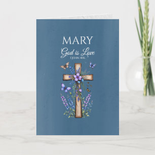 Carte 1 Jean 4:16 Dieu est Amour – Christianisme Personn