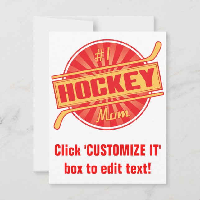 Carte #1 Maman de hockey (Devant)