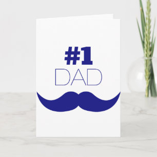 Carte #1 Papa Blue Mustache