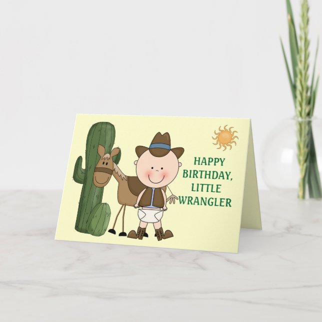 Carte 1er 2e anniversaire Toddler Boys (Devant)