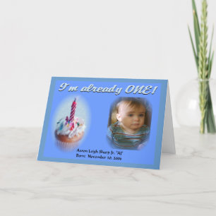Carte 1er anniversaire