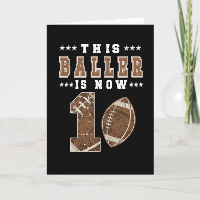 Carte 1er Anniversaire Joueur de football 1 An Garçon (Devant)