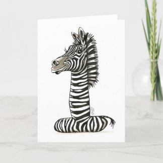 Carte 1er anniversaire Zebra!