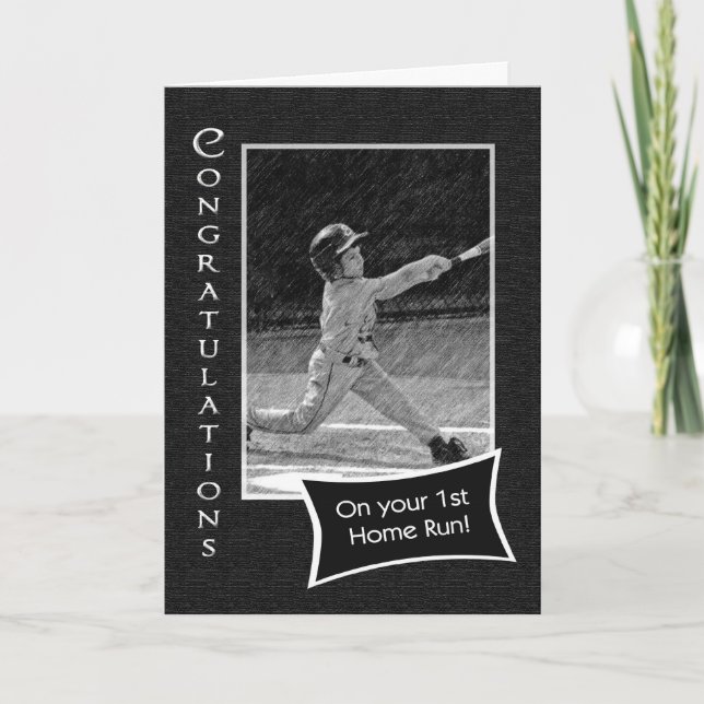Carte 1er Home Run Félicitations (Devant)