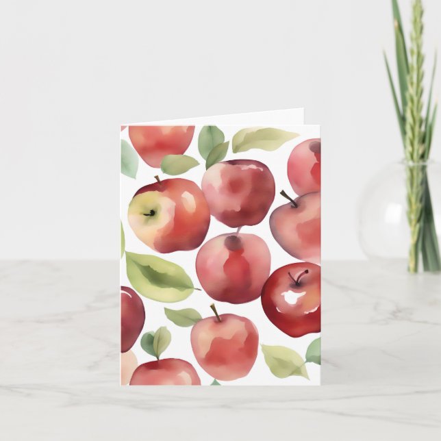 Carte 1er janvier Jour de dons de pomme H (Devant)