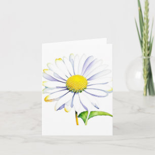 Carte 1er janvier Jour de marguerite D - Aquarelles et s