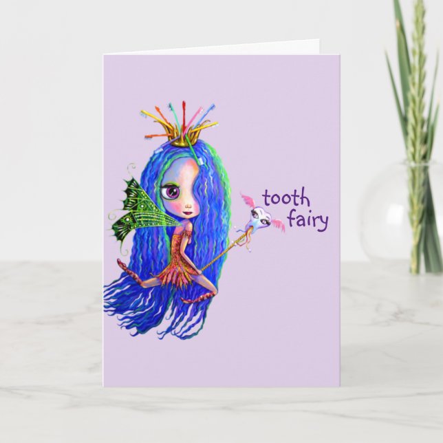 Carte 1ère visite de Tooth Fairy Crown Cute (Devant)