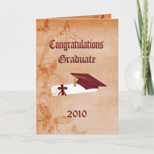 Carte 2010 d'obtention du diplôme