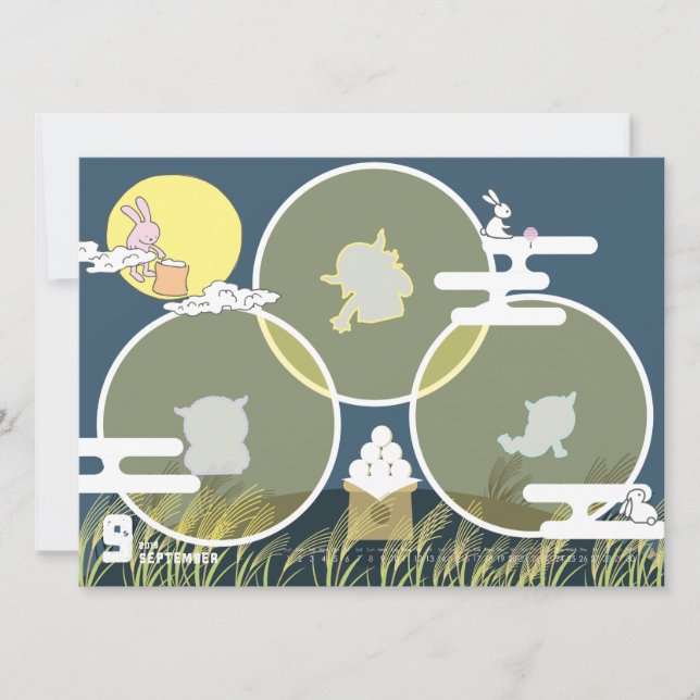 CARTE 2019カレンダー９月 (Devant)