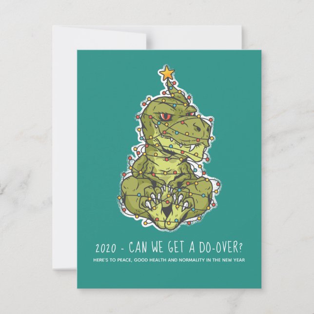 Carte 2020 Pouvons-Nous Obtenir Un Don-Over Funny TREX N (Devant)