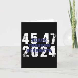 Carte 2024 45 47 America First Maga Cool Vintage unique