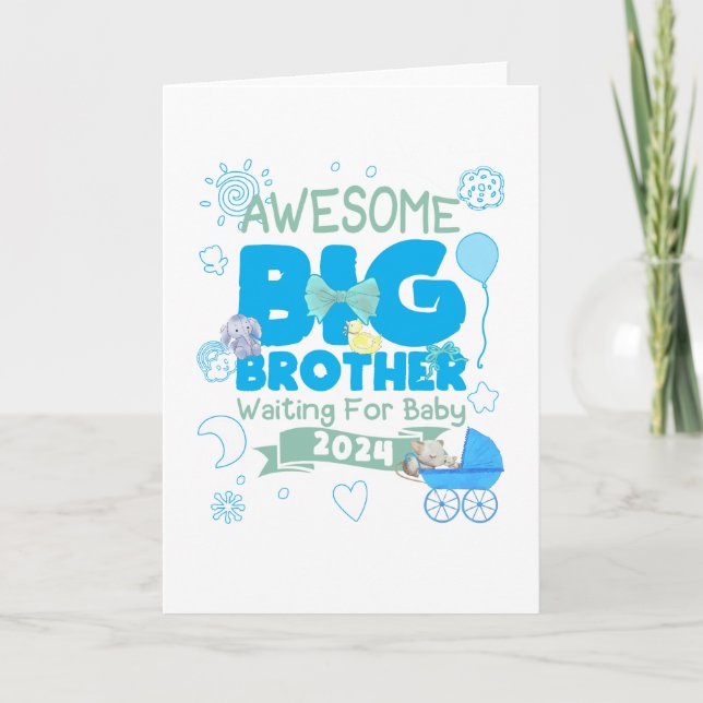 Carte 2024 Big Brother attend un nouveau bébé (Devant)
