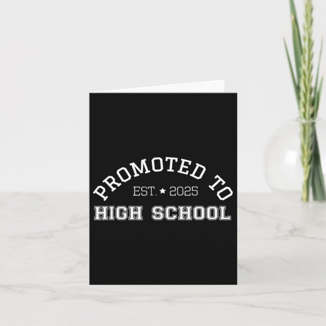 Carte 2025 Promu Au Lycée Graduation 2028 Drôle (Devant)