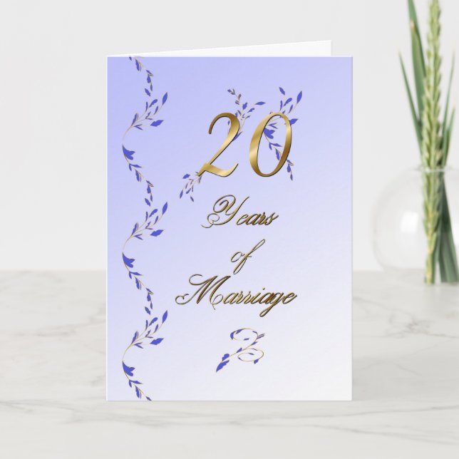 Carte 20 ans (anniversaire) (Devant)
