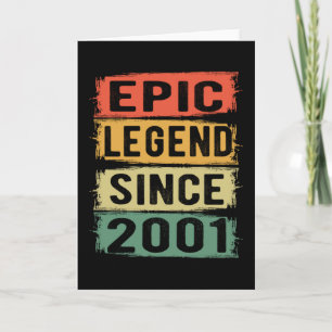 Carte 20 ans Anniversaire 2001 Epic Légende 20e annivers